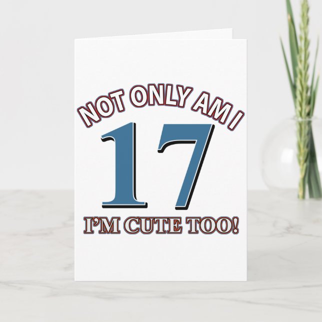 Tarjeta Chica de cumpleaños 17 (Anverso)