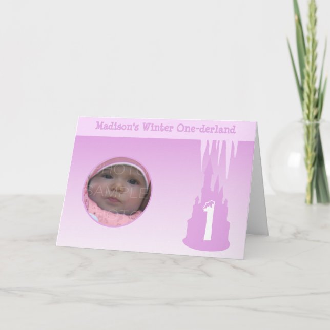 Tarjeta Chica de cumpleaños, foto de Onederland (Anverso)