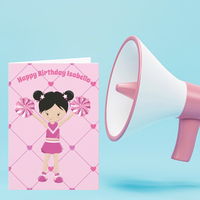 Tarjeta Chica de cumpleaños personalizado de animador asiá (Subido por el creador)