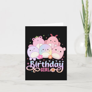 Tarjeta Chica de cumpleaños  Squish Squad Mallow Chicas ab