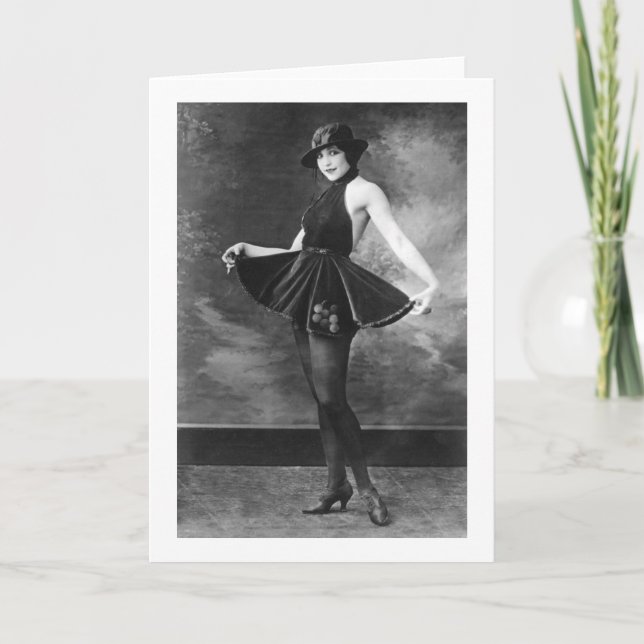 Tarjeta Chica de danza bonito, años 1910 (Anverso)