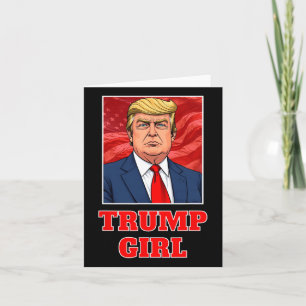 Tarjeta Chica de Donald Trump Divertida Gran Presidente de
