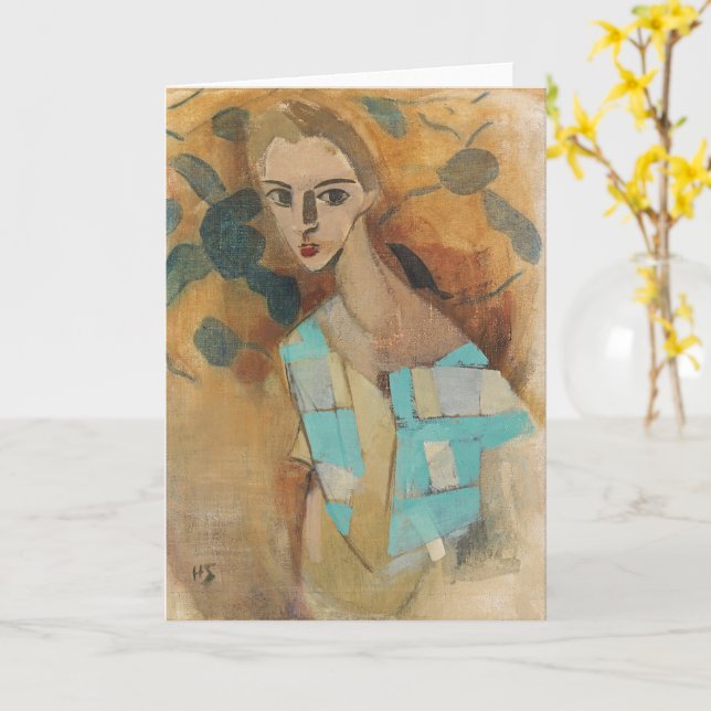 Tarjeta Chica de Eydtkuhne, H.Schjerfbeck (flor amarilla)