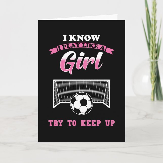 Tarjeta Chica de fútbol femenino (Anverso)