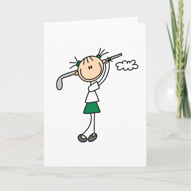 Tarjeta Chica de golf (Anverso)