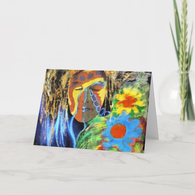 Tarjeta Chica de hadas del festival (Anverso)