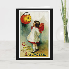 Tarjeta Chica de Halloween