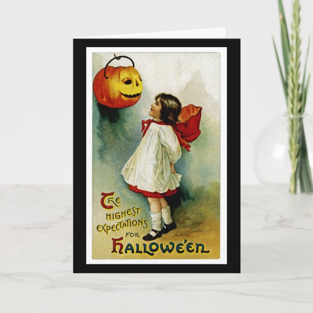 Tarjeta Chica de Halloween (Anverso)