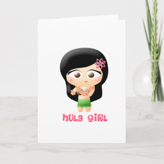Tarjeta Chica de Hula