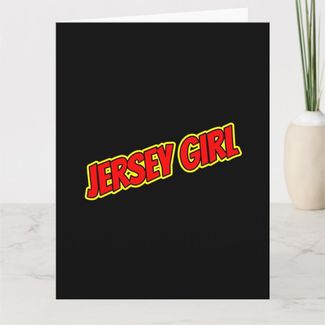 Tarjeta Chica de Jersey de Comic Rojo y Amarillo (Anverso)