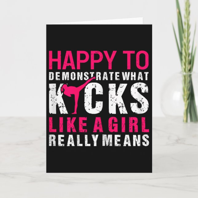 Tarjeta Chica de kickboxing (Anverso)