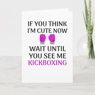 Tarjeta Chica de Kickboxing Kickboxer Women Muay Thai