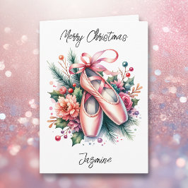 Tarjeta Chica de la página de Ballet y Colores de Navidade