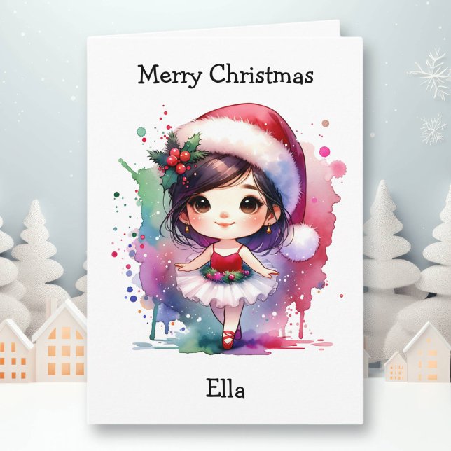 Tarjeta Chica de la página Merriest Navidades Ballerina Co (Subido por el creador)