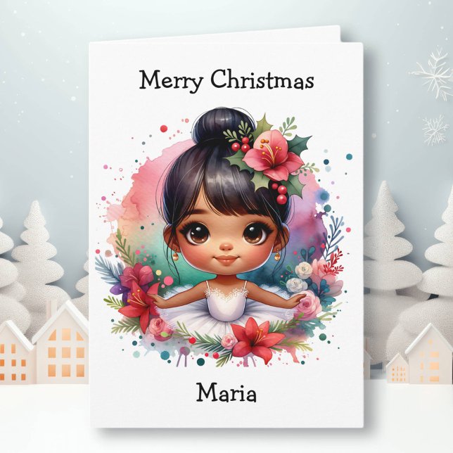 Tarjeta Chica de la página Merriest Navidades Ballerina Co (Subido por el creador)