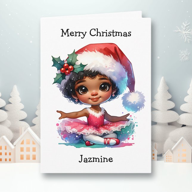 Tarjeta Chica de la página Merriest Navidades Ballerina Co (Subido por el creador)