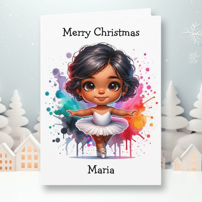 Tarjeta Chica de la página Merriest Navidades Ballerina Co (Subido por el creador)