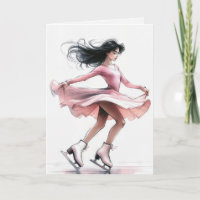 Chica De Patinaje Artístico Con Patines De Hielo R