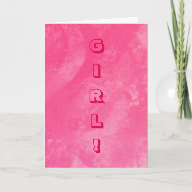 Tarjeta Chica de recién nacido (Anverso)