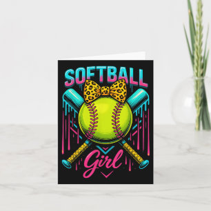 Tarjeta Chica de Softball Ice Cream