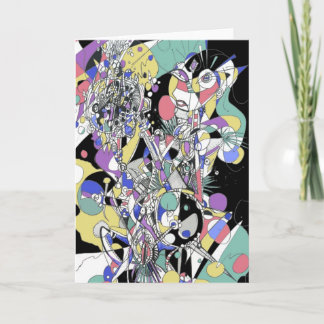 Tarjeta Chica de tecnología pop