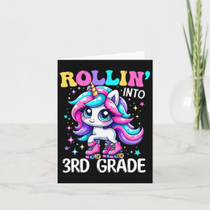 Tarjeta Chica De Tercer Grado De Vuelta A La Escuela Rolli