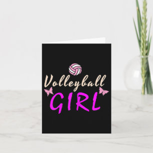 Tarjeta Chica de voleibol