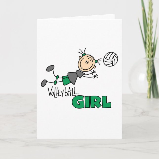 Tarjeta Chica de voleibol (Anverso)