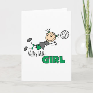 Tarjeta Chica de voleibol