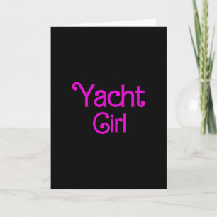 Tarjeta Chica de yate crucero yate fiesta vela crucero Gor