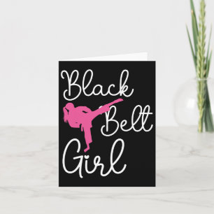 Tarjeta Chica del Cinturón Negro - Karate Taekwondo Kung F