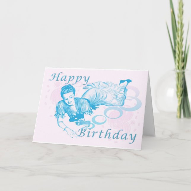 Tarjeta Chica del cumpleaños (Anverso)