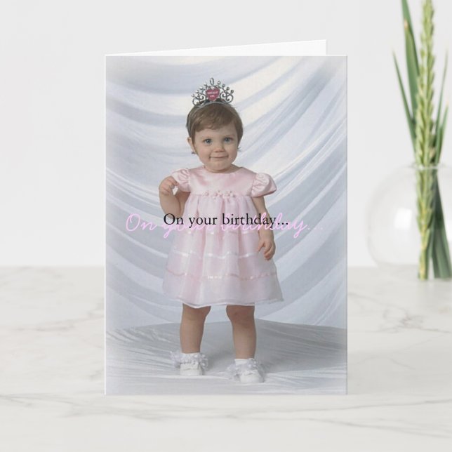 Tarjeta Chica del cumpleaños (Anverso)