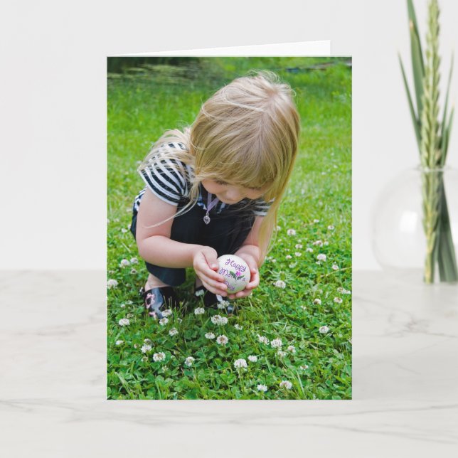 Tarjeta Chica del Día de la Madre con Huevo (Anverso)