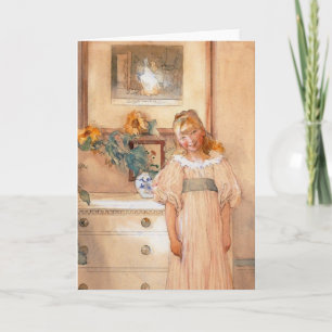 Tarjeta Chica del girasol 1893