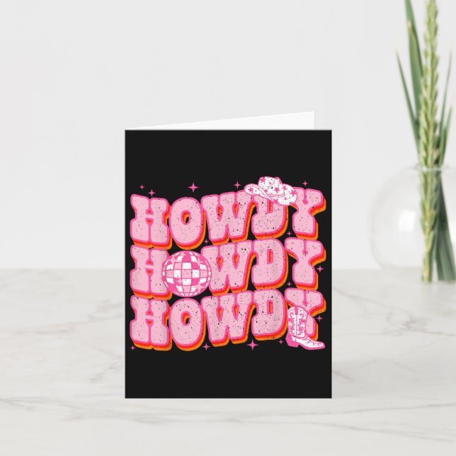 Tarjeta Chica del suroeste de Howdy (Anverso)