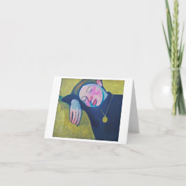 Tarjeta Chica durmiente por Sonia Delaunay, 1907