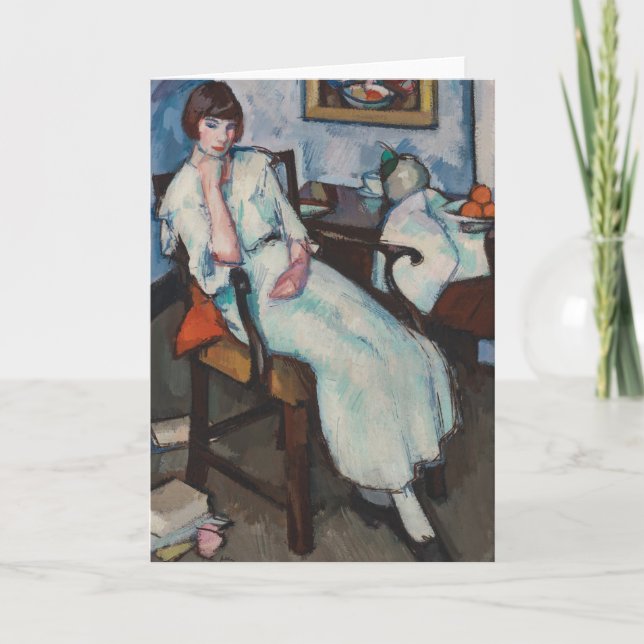 Tarjeta Chica en blanco | Samuel John Peploe (Anverso)