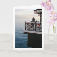 Chica en Pier, retrato de playa