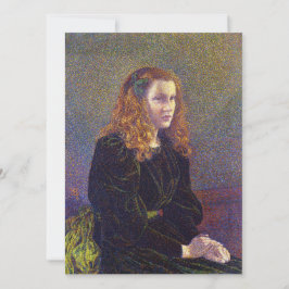 Tarjeta Chica en verde (por Theo van Rysselberghe)