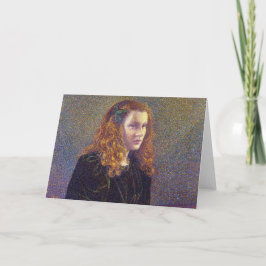 Tarjeta Chica en verde (por Theo van Rysselberghe)