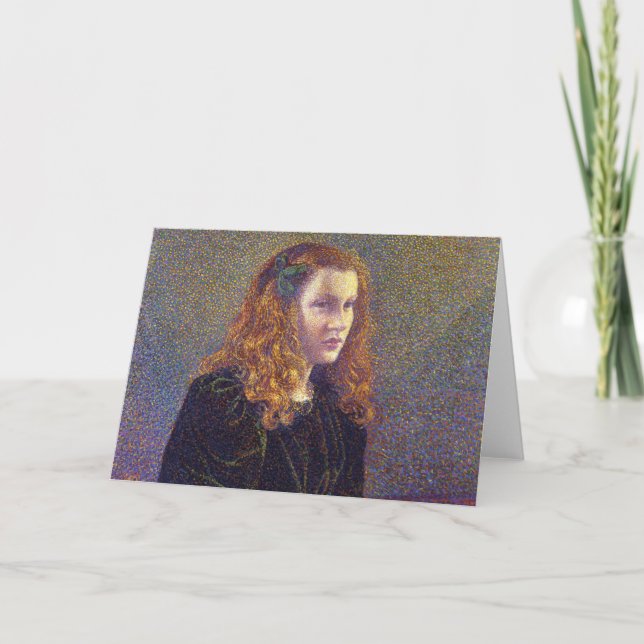 Tarjeta Chica en verde (por Theo van Rysselberghe) (Anverso)