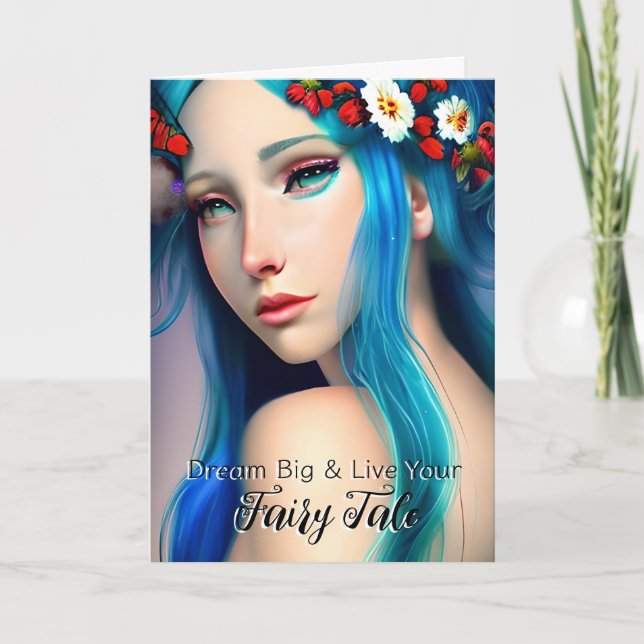 Tarjeta Chica encantado de bonito con flores | Comercio de (Anverso)