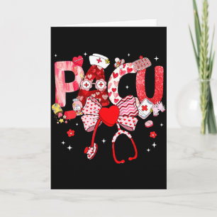 Tarjeta Chica Enfermera Pacu San Valentín Lazo Coqueto Est