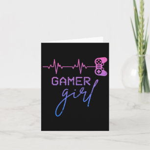 Tarjeta Chica Gamer Corazón Adorable Gamer Para Chica Vide