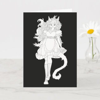 Tarjeta Chica Gato