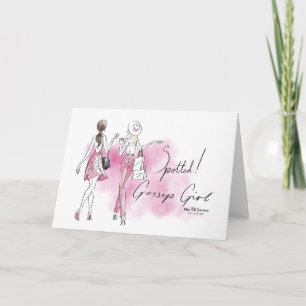 Tarjeta Chica Gossip - ¡Visto!