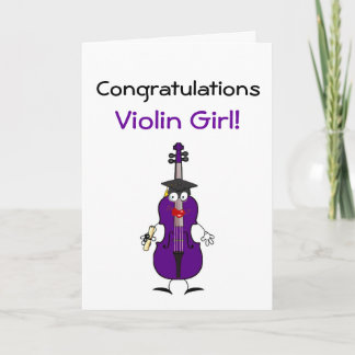 Tarjeta Chica Grad Violin (Púrpura)