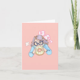 Tarjeta Chica hambriento