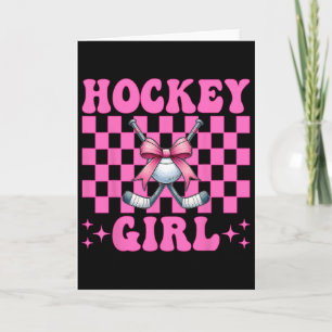 Tarjeta Chica Hockey Chica Hockey Calle Coqueta Lazo